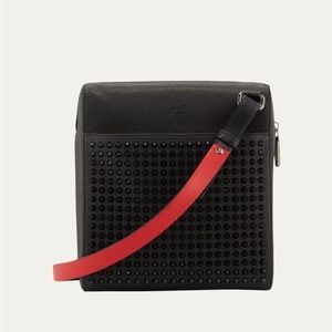 Christian Louboutin Benech Studded Crossbody Briefcase
